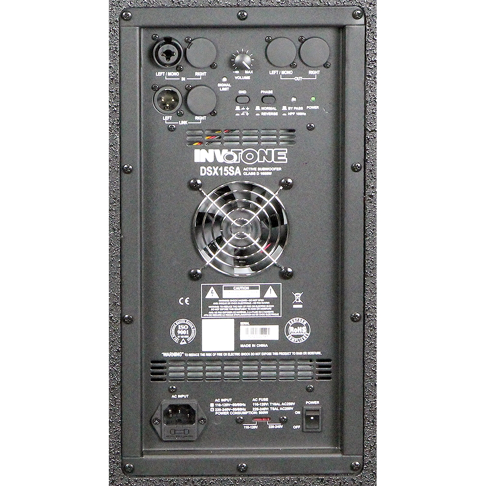 Invotone DSX15SA -  ,15", 1000 , 45Hz-120Hz,128 db SPL