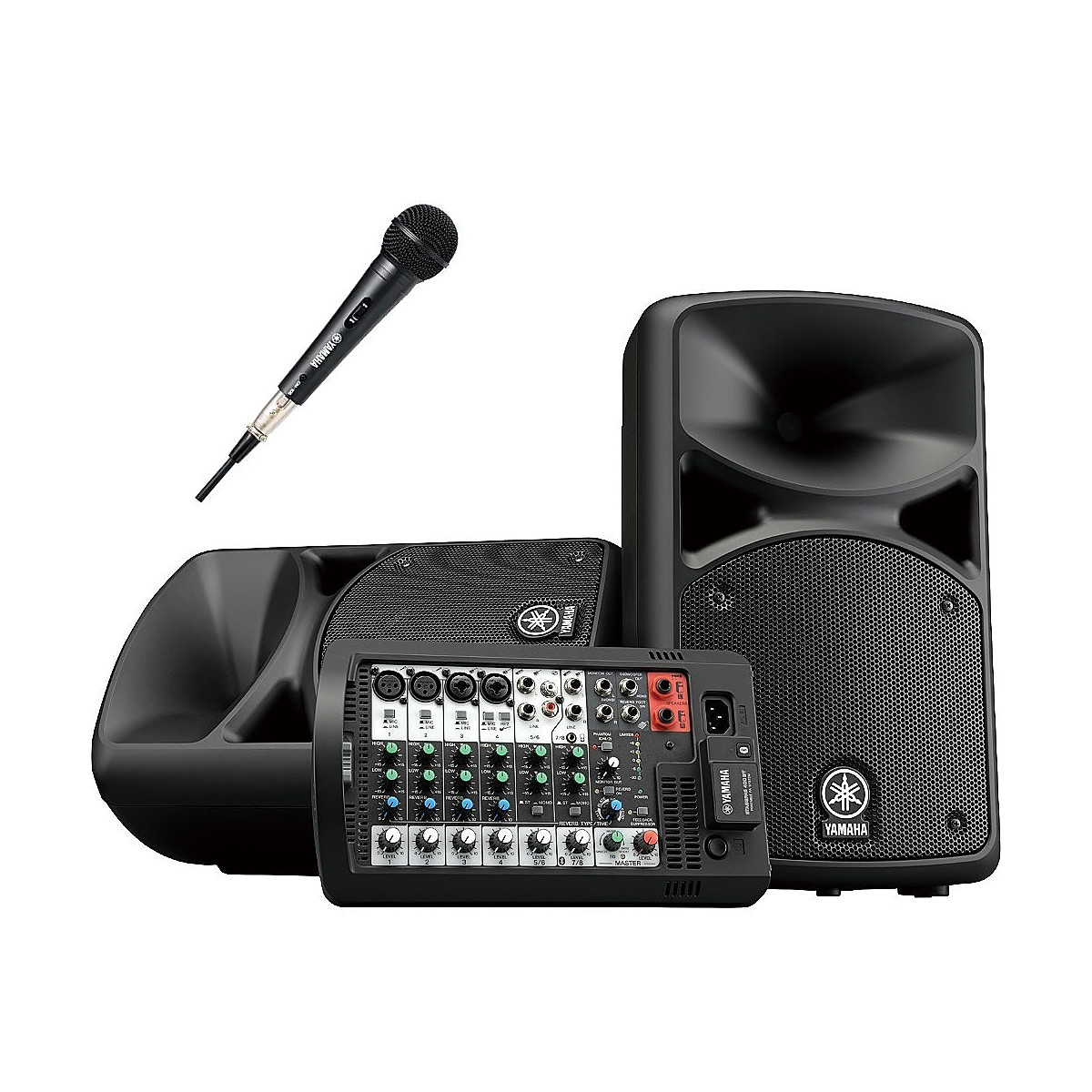 Yamaha STAGEPAS 400B1M - ñèñòåìà çâóêîóñèëåíèÿ 400 Âò (200 Âò + 200 Âò) ñ 1 ìèêðîôîíîì