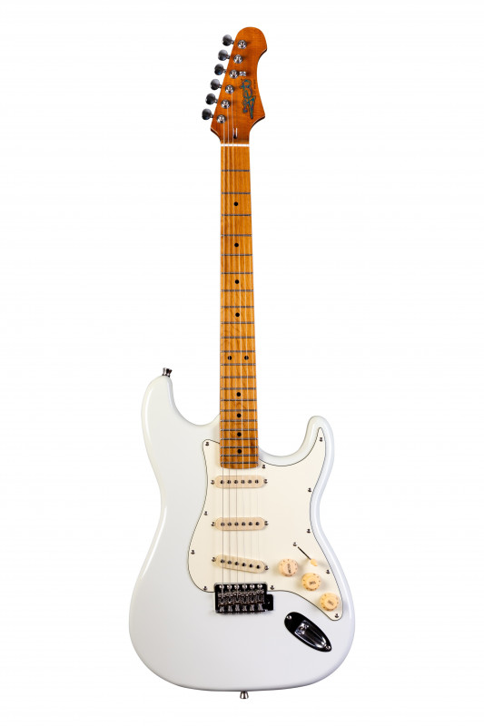 JET JS-300 OW - ýëåêòðîãèòàðà, Stratocaster, êîðïóñ ëèïà, 22 ëàäà,SSS, tremolo, öâåò Olympic White
