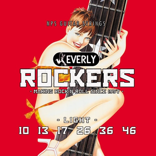 Everly 9010 Rockers Êîìïëåêò ñòðóí äëÿ ýëåêòðîãèòàðû, íèêåëèðîâàííûå, 10-46