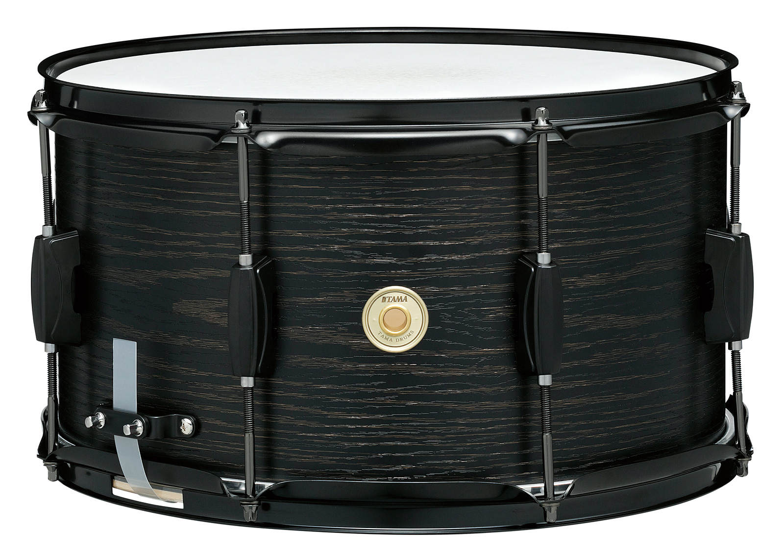 TAMA WP148BK-BOW WOODWORKS SERIES SNARE DRUM 8"х14" малый барабан, тополь, цвет Black Oak Wrap