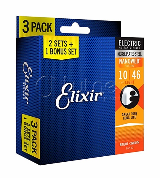 Elixir 16542 NANOWEB C  , Light, 10-46 (  1   )