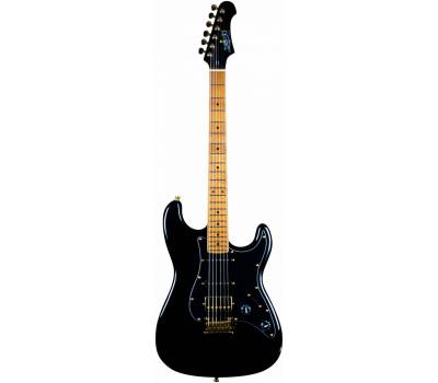 JET JS-400 BK G - ýëåêòðîãèòàðà, Stratocaster, êîðïóñ ëèïà, 22 ëàäà, HSS, tremolo, öâåò BK
