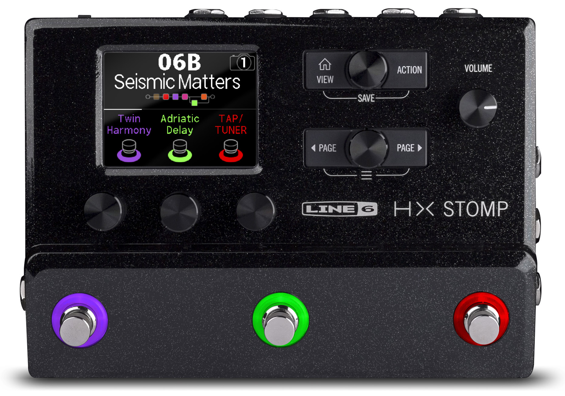 LINE 6 HX Stomp Íàïîëüíûé ãèòàðíûé ïðîöåññîð ñ äèíàìè÷åñêèì äèàïàçîíîì â 123 äÁ. Áîëåå 300 ýôôåêòîâ