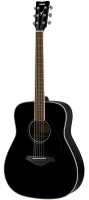 Yamaha FG820 BLACK - акустическая гитара, дредноут, верхняя дека массив ели, цвет чёрный