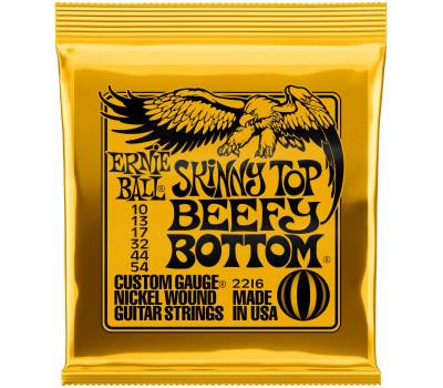 ERNIE BALL 2216 (10-54) - ñòðóíû äëÿ ýë.ãèòàðû Nickel Wound Skinny âåðõíÿÿ äåêà Beefy Bottom Slinky