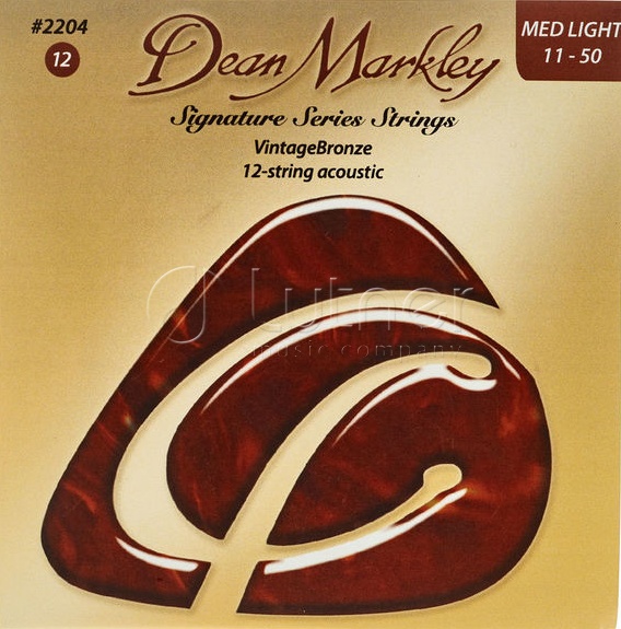 Dean Markley DM2204 Vintage Bronze Êîìïëåêò ñòðóí äëÿ 12-ñòðóííîé àêóñòè÷åñêîé ãèòàðû, 11-50
