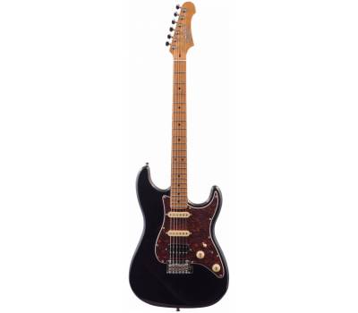 JET JS-400 BK - ýëåêòðîãèòàðà, Stratocaster, êîðïóñ ëèïà, 22 ëàäà, HSS, tremolo, öâåò BK