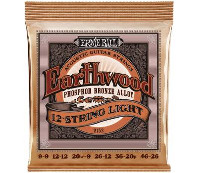 ERNIE BALL 2153 Earthwood Phosphor Bronze Light 9-46 - Ñòðóíû äëÿ 12 ñòðóííîé àêóñòè÷åñêîé ãèòàðû