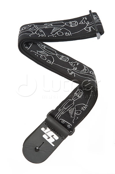 Planet Waves 50JS05 Joe Satriani Ðåìåíü äëÿ ãèòàðû, ðèñóíîê «Silver Sketches»