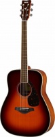 Yamaha FG820 BROWN SUNBURST - акуст гитара, дредноут, верхняя дека массив ели, цвет brown sandbusrt