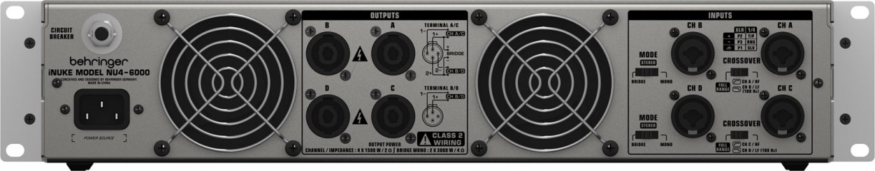 Behringer NU4-6000 -  , 6000  (4  1600   2 , 2  3000   4 )