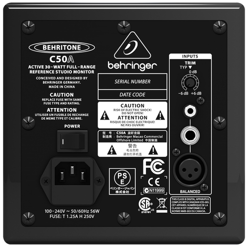 Behringer C50A -   , 30 RMS,  5 1/4",90 - 17,   1 .