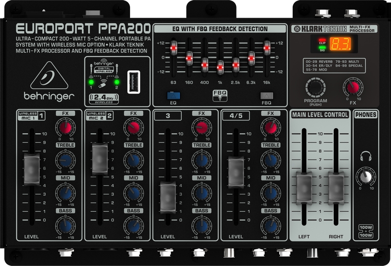 Behringer PPA200 - . .,150 , 5 ,,,, +