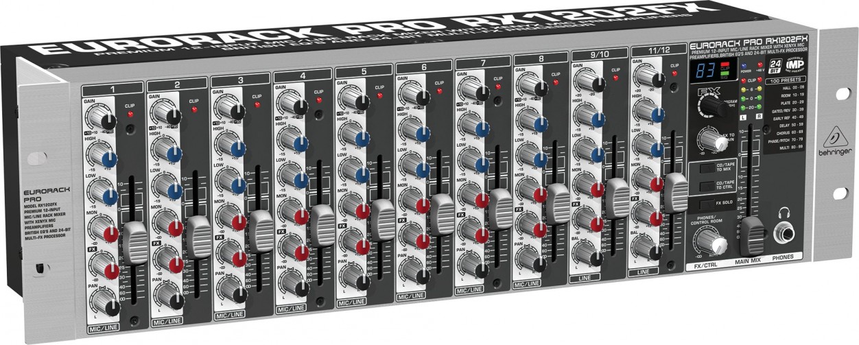 Behringer RX1202FX - , 3U, 8 , 2 , 2 AUX-