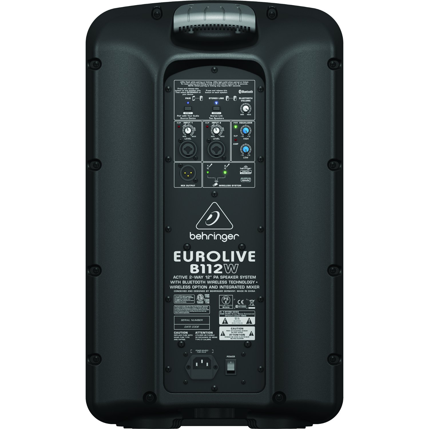 Behringer B112W -  2- . , 12"+1,35", 1000, Bi-Amp,   D