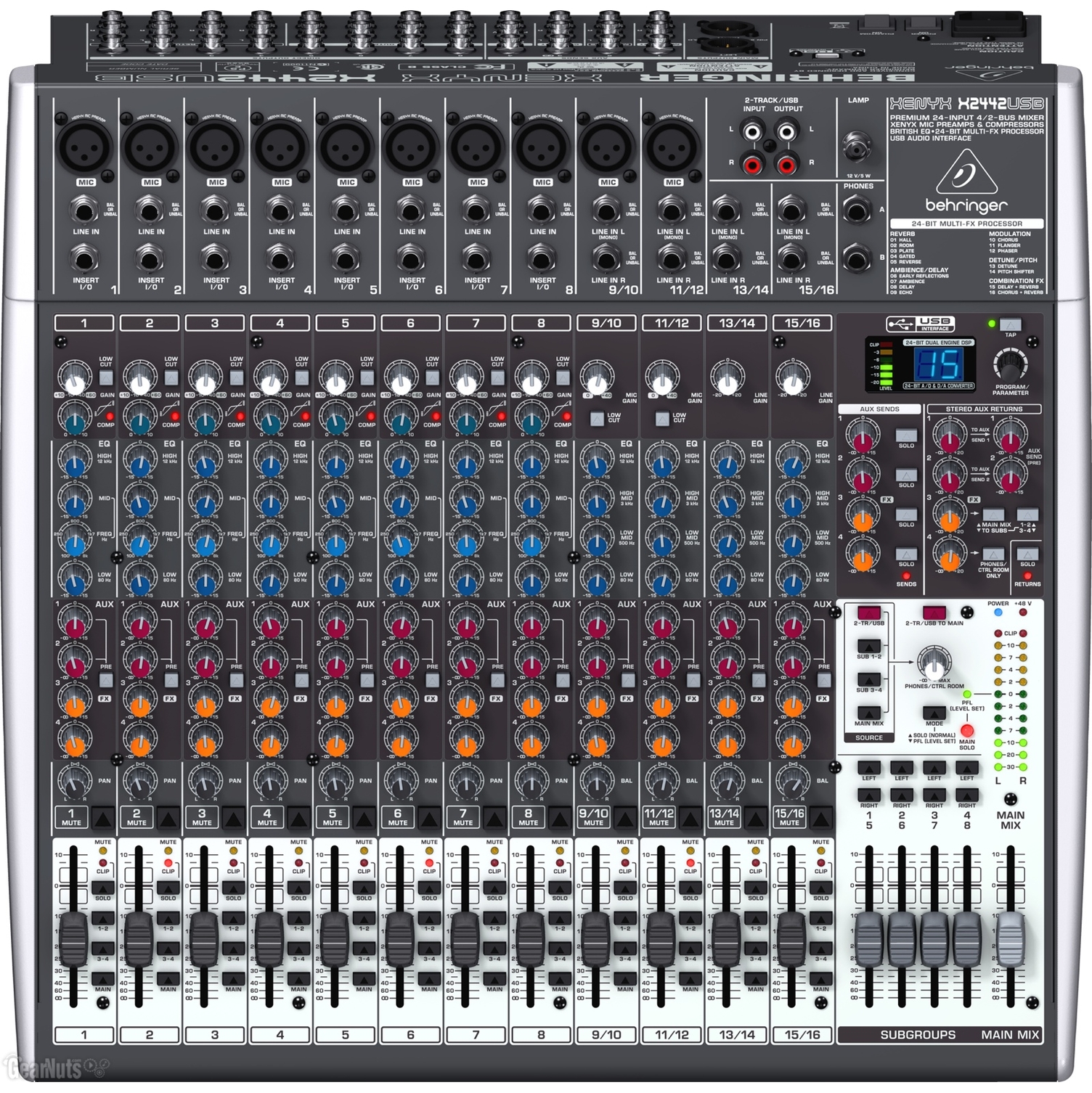 Behringer X2442USB -,8 ,4,10 ..,4 AUX-,4 ,  , US