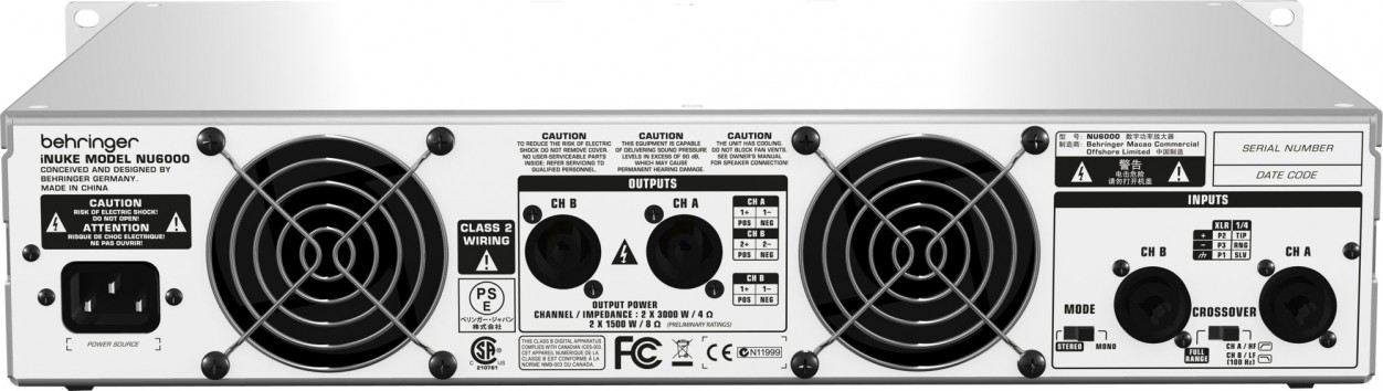 Behringer NU6000-  , 6000  (2  3000   4 , 2  1500   8 )