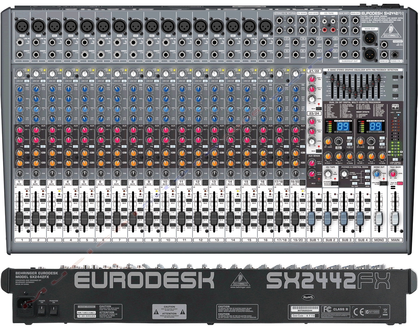Behringer SX2442FX - ,16 ,2 .  2 .-,4 AUX,4 