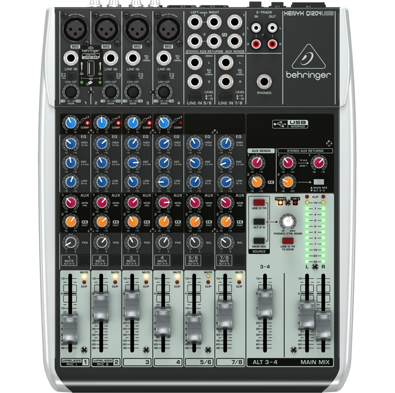 Behringer Q1204USB - , 12 , 3-  , USB
