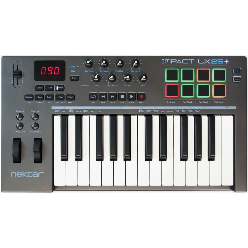 Nektar Impact LX 25+ USB MIDI êëàâèàòóðà, 25 êëàâèø, ñîâìåñòèìî ñ Mac/ PC/ iPad/ ÏÎ Bitwig 8-Trac