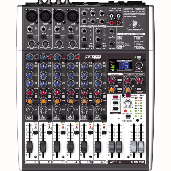 Behringer 1204USB - , 4  , 2 , 2 AUX-, USB