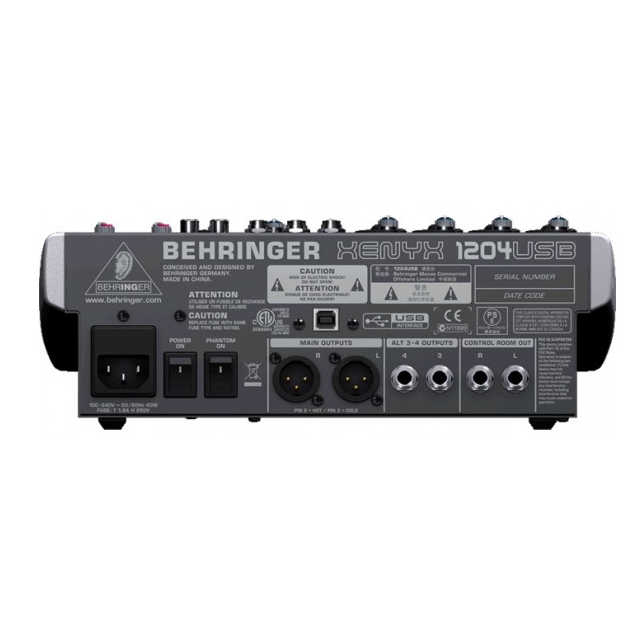 Behringer 1204USB - , 4  , 2 , 2 AUX-, USB